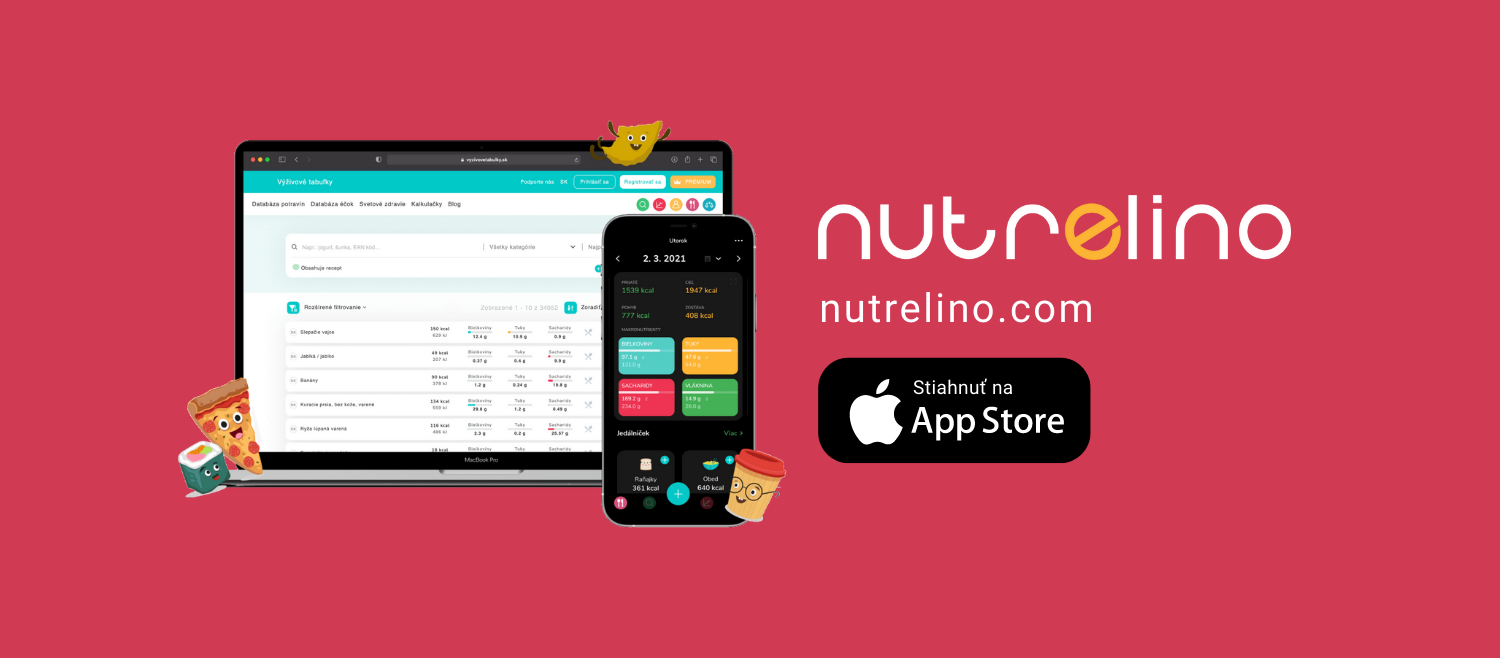 Výhody aplikácie Nutrelino